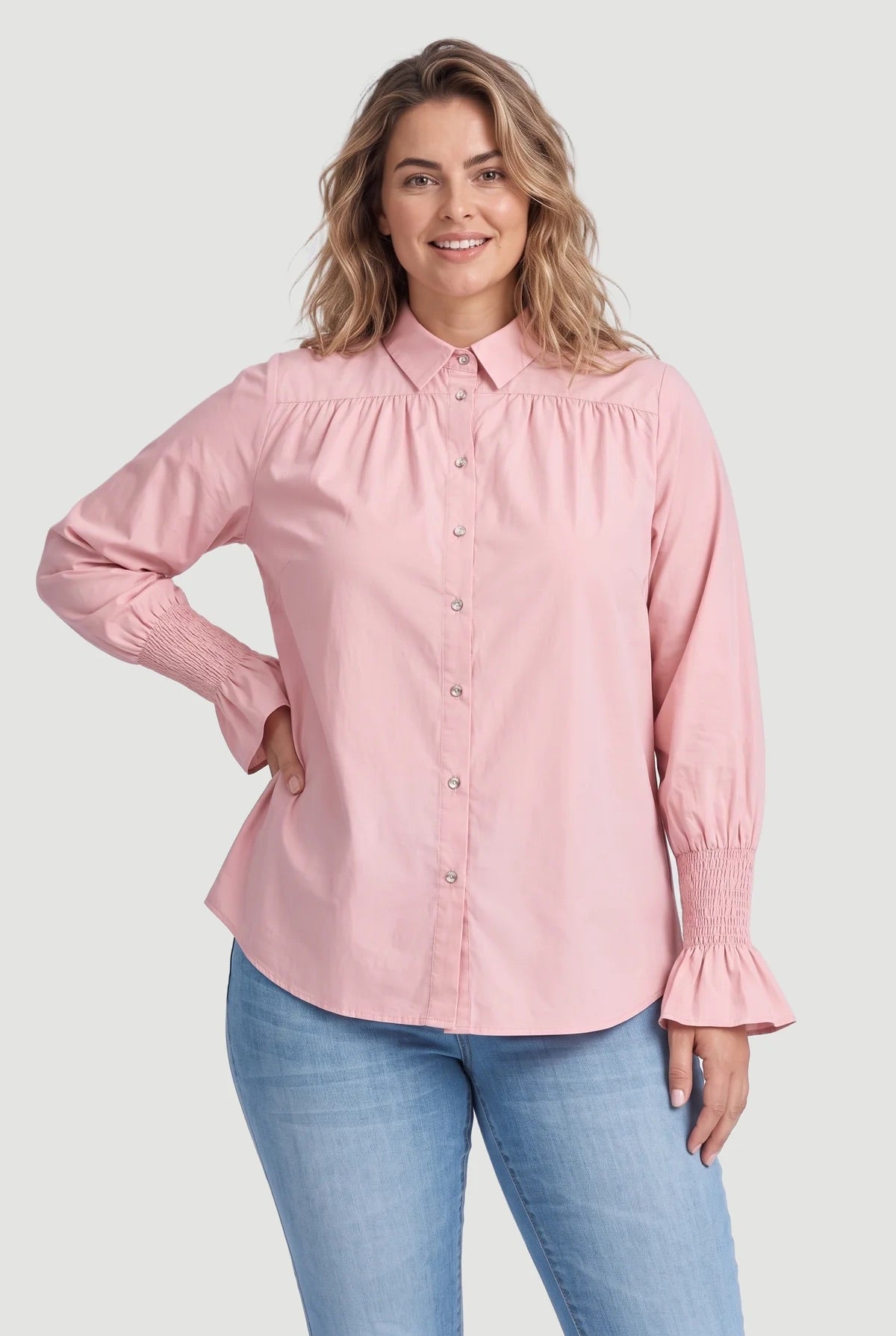 Emilee Shirt - Soft Pink