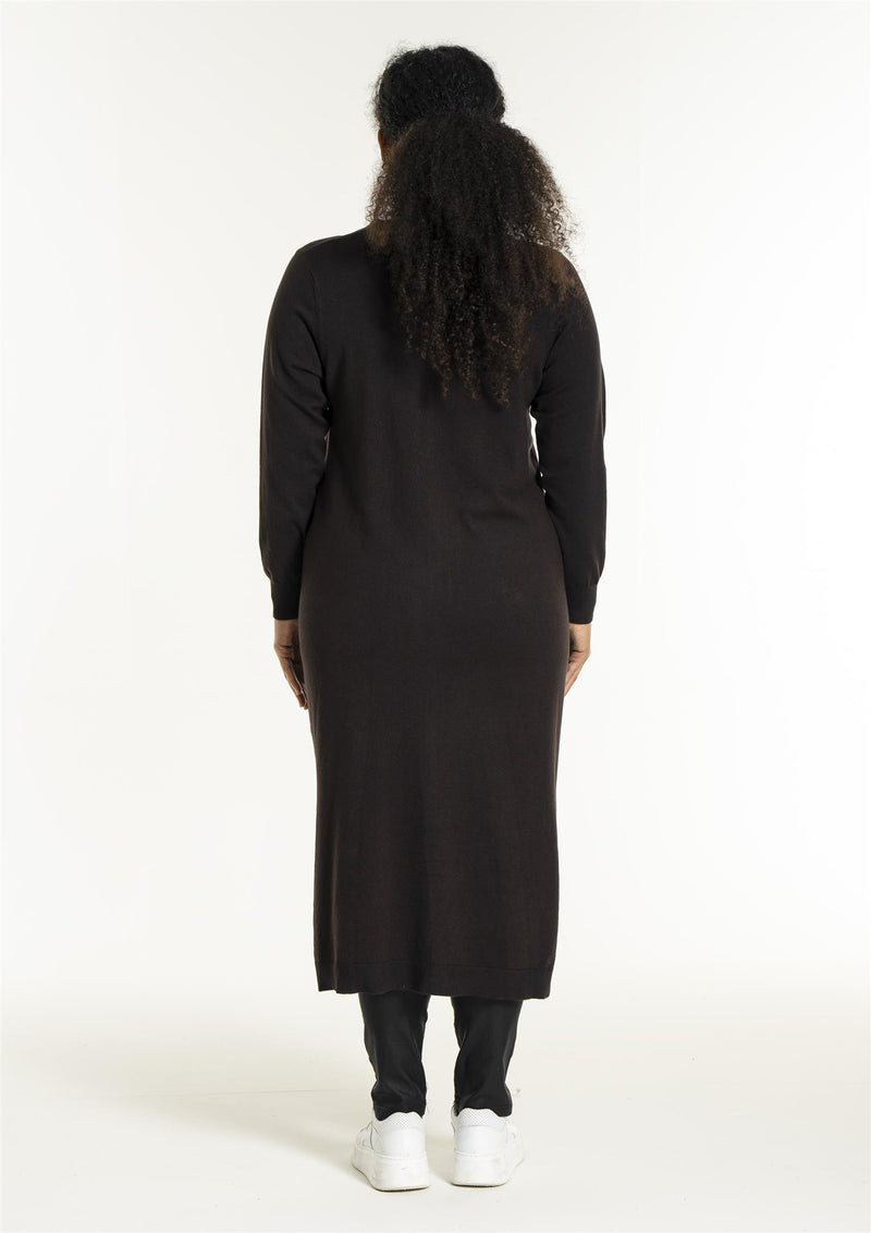 Helsinki Cardigan, FOOTLONG Dark Brown