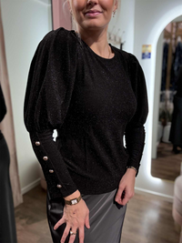 Bluse Tea Lurex Black
