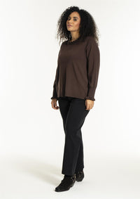 Snaila Knit Blouse Brown