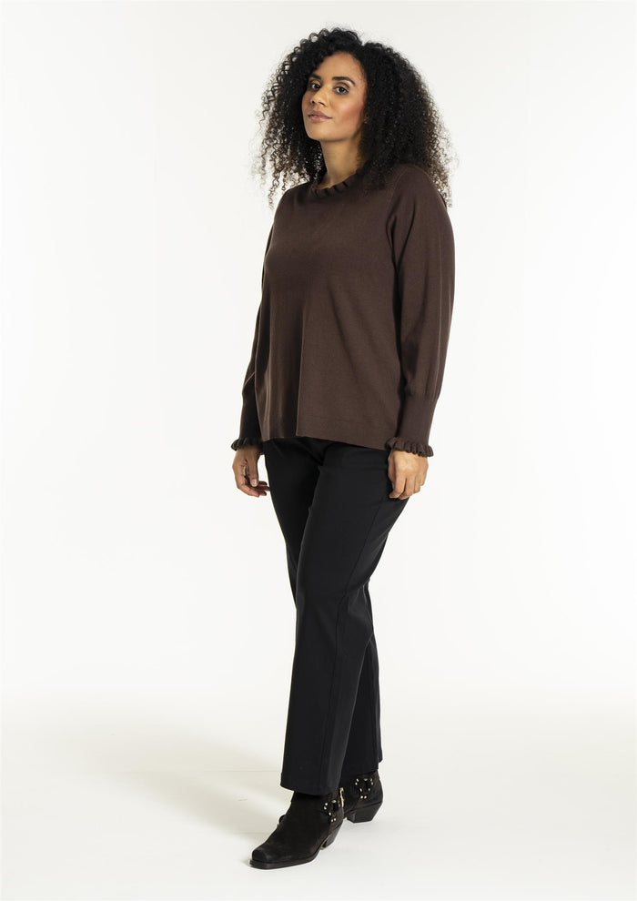 Snaila Knit Blouse Brown