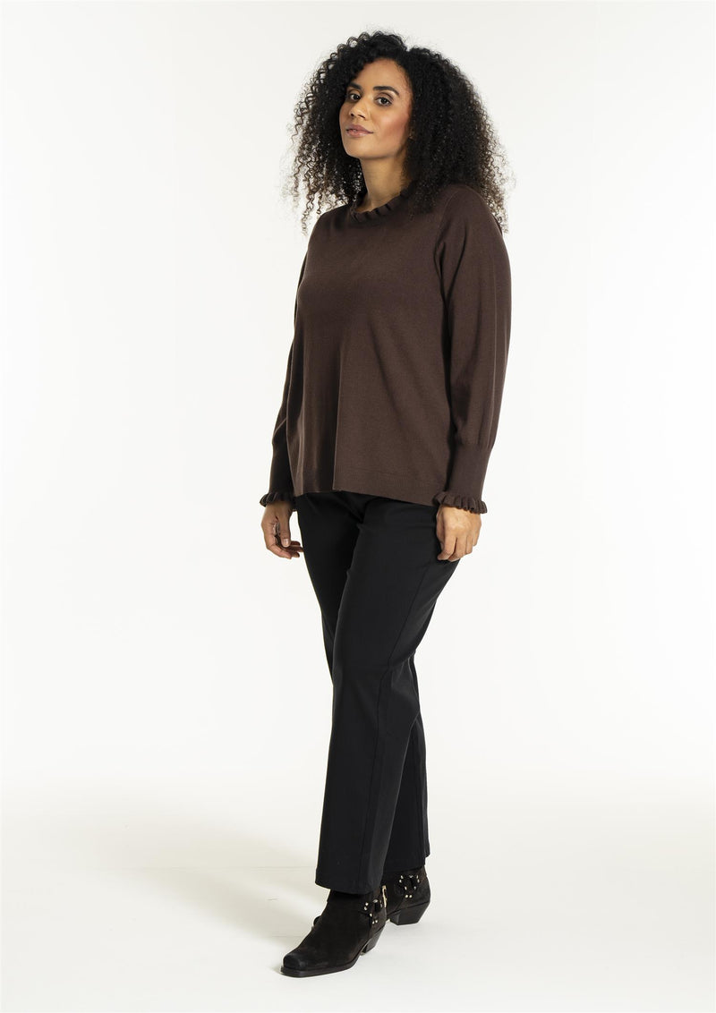 Snaila Knit Blouse Brown