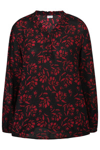 Bluse Bianca Burgunder