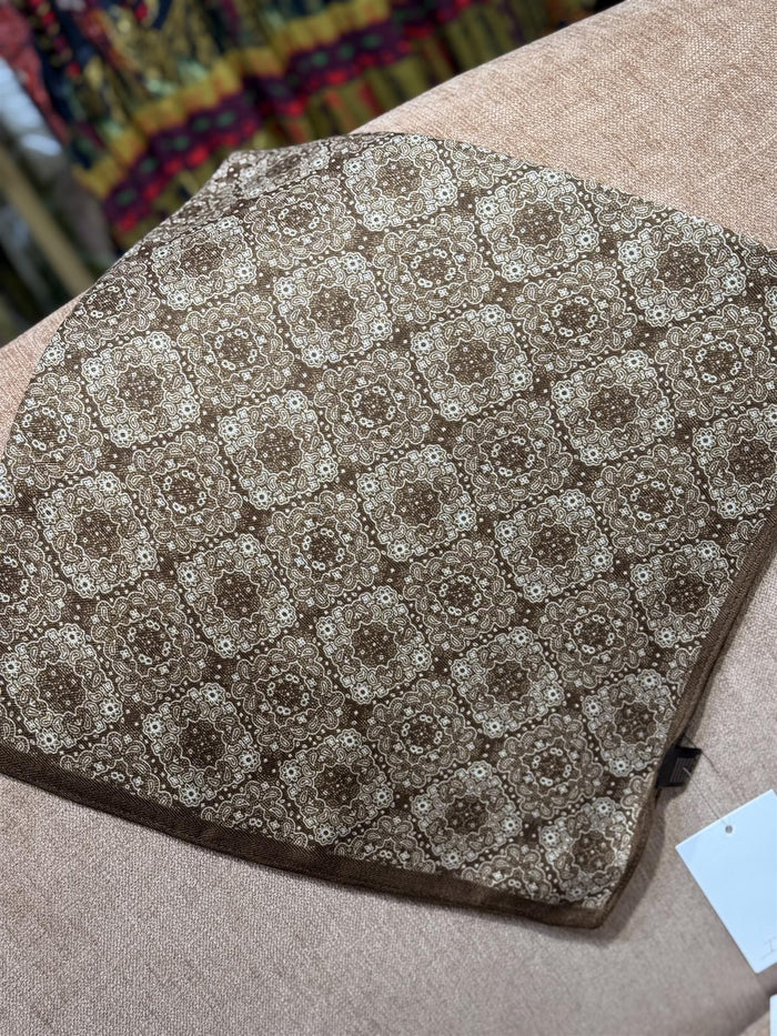 Skjerf Lite Viskose Beige m Creme