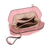 Indi flettet clutch - rosa