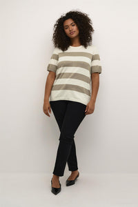 KClizzy Striped Pullover Chinchilla/Turtle