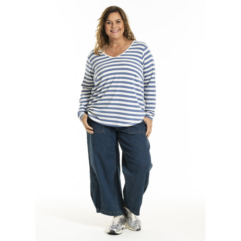 Genser Gitte Lake Stripe