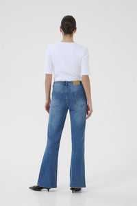 KAforest HW Slim Fit Jeans Medium Blue