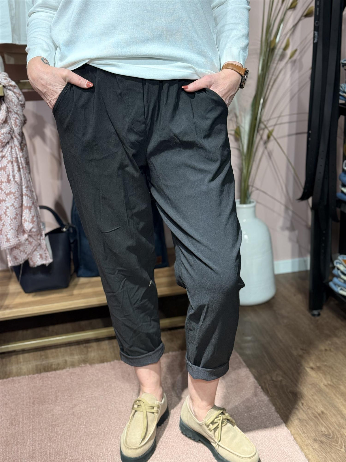 MdcRaffaella Pants Black