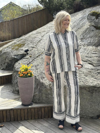 Skjorte Sort/Offwhite