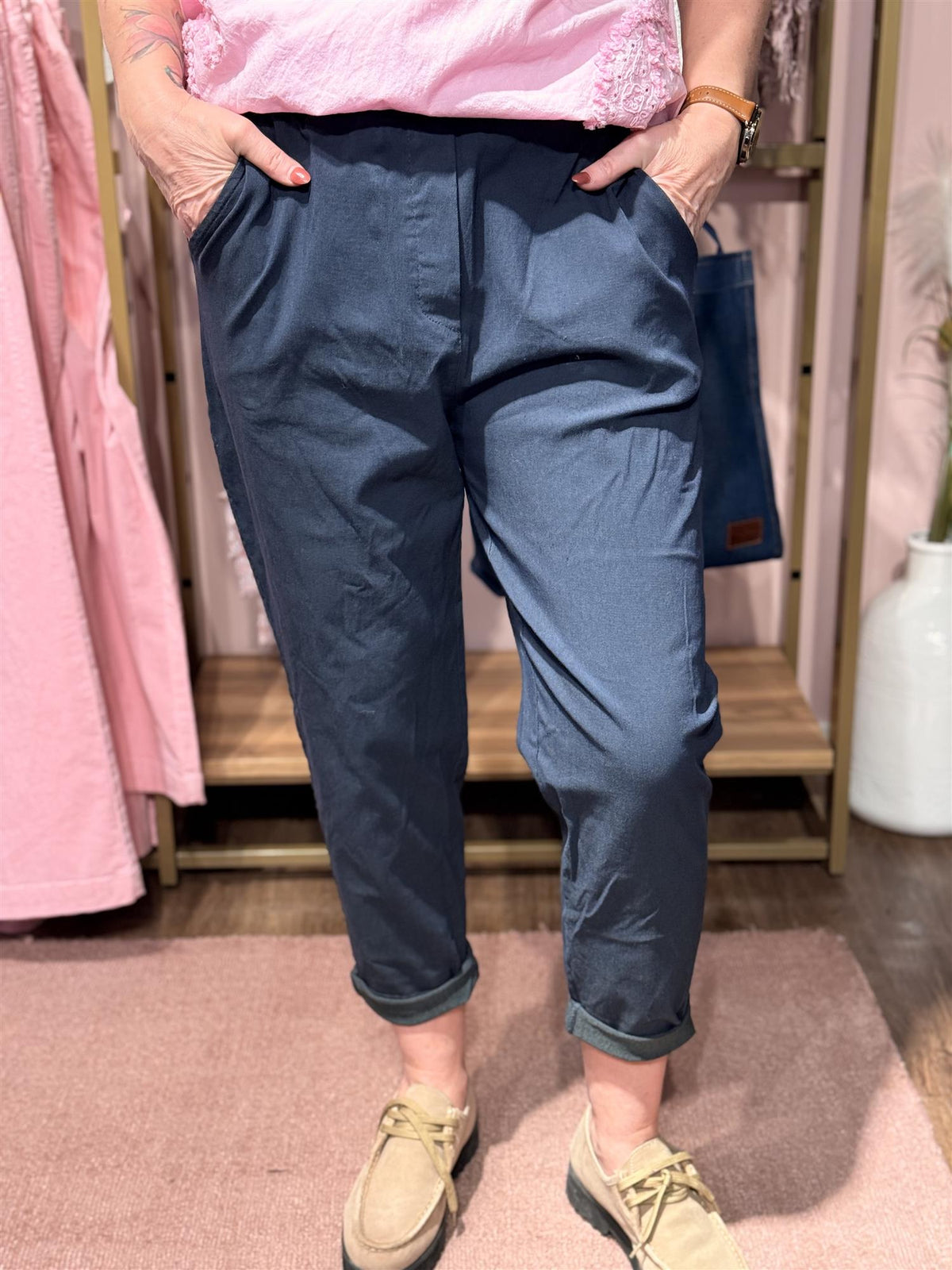 MdcRaffaella Pants Navy