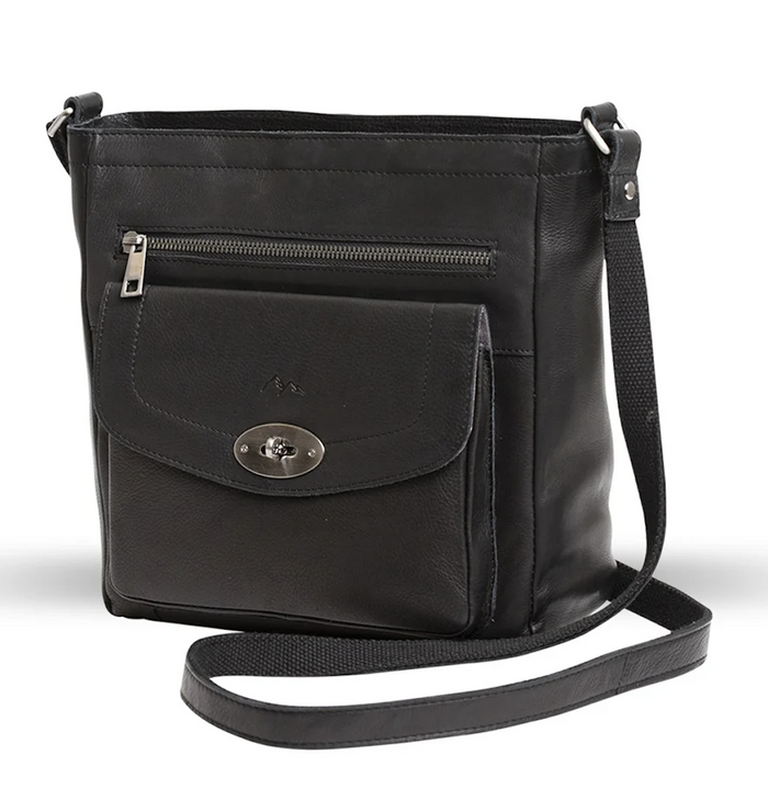 Veske Tiramisu Pocket Flap Crossbody Black