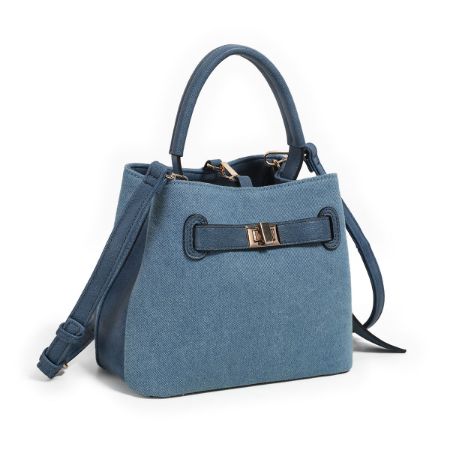 Joy Liten Bucketbag Blå