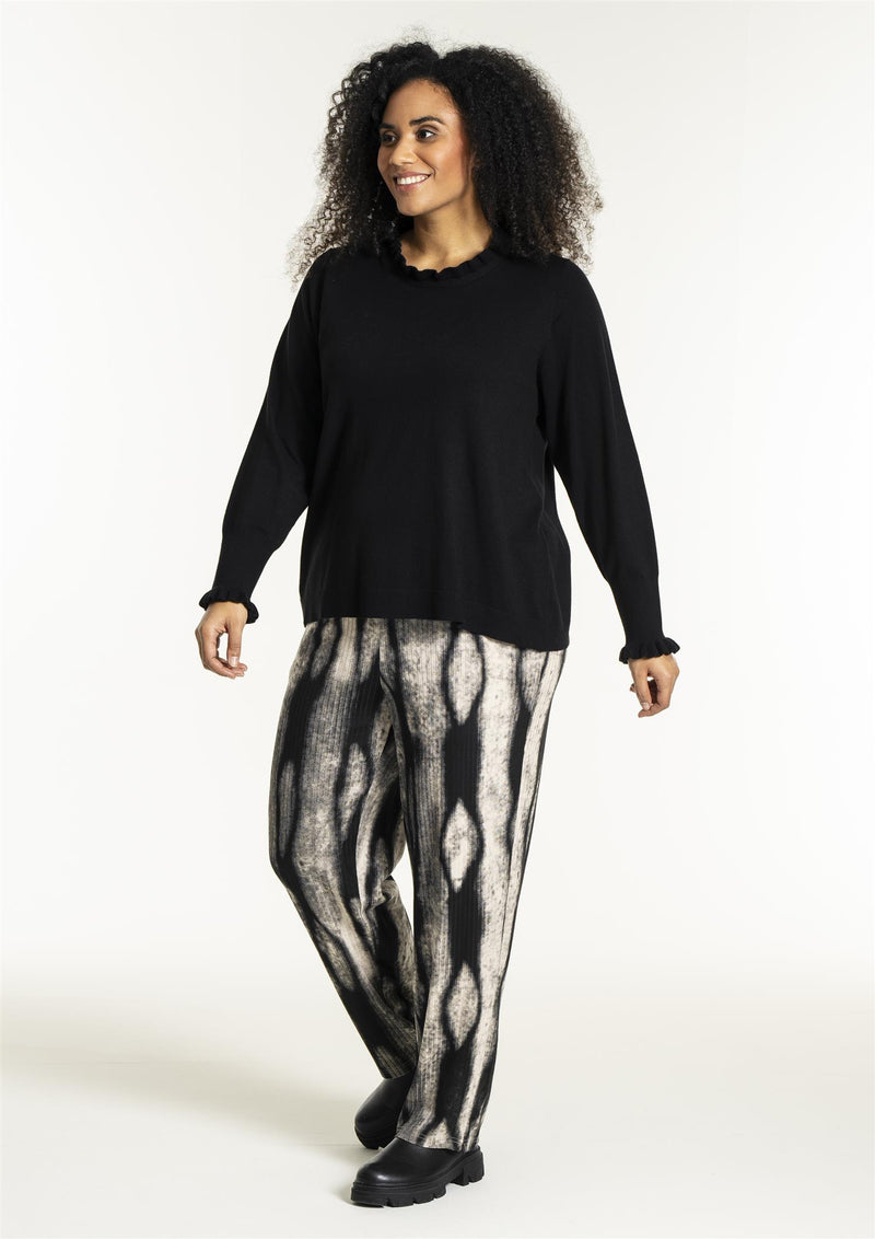 Snaila Knit Blouse Black