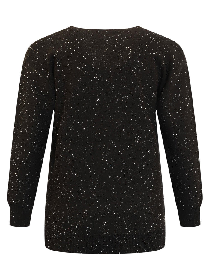 Genser Glitter Lang Erm