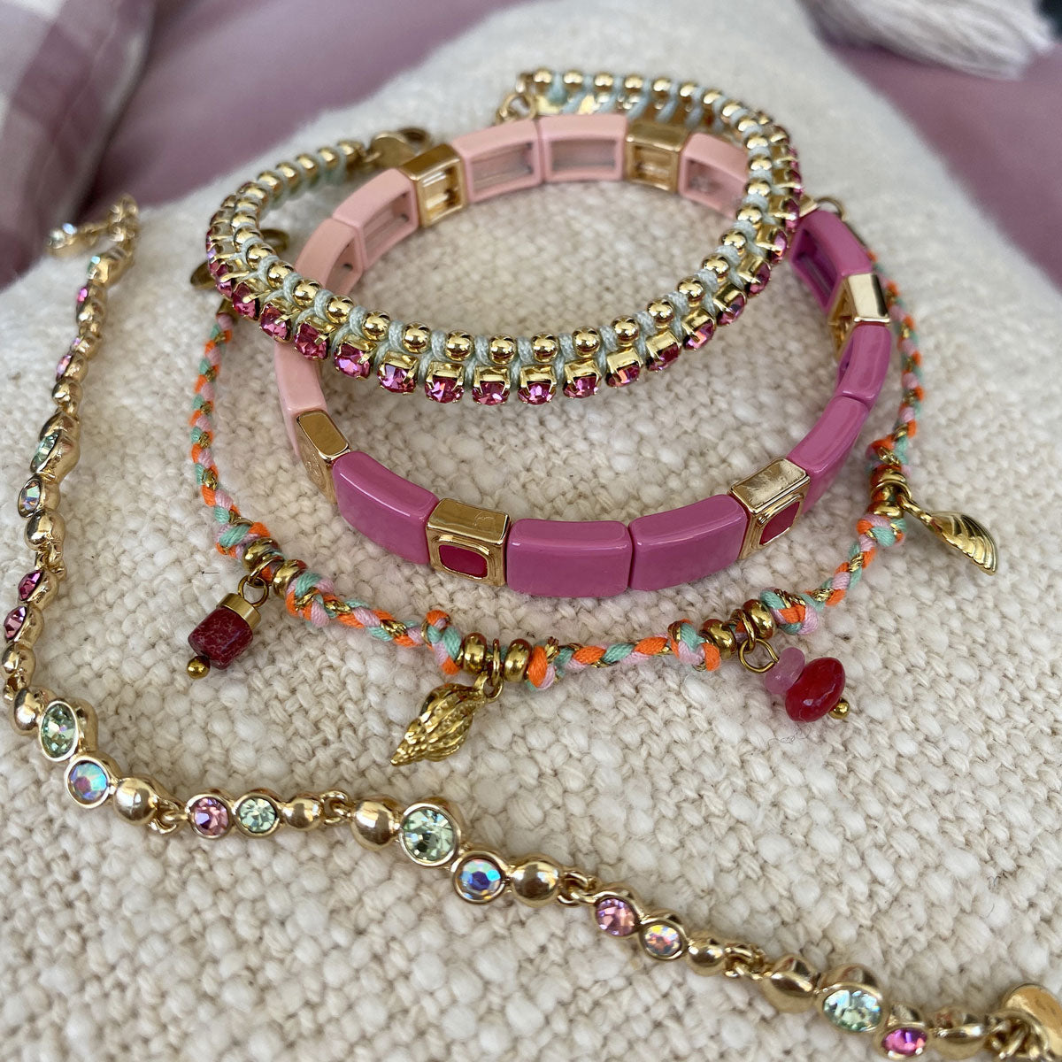 Armbånd, Friendship, pink