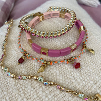 Armbånd, Friendship, pink
