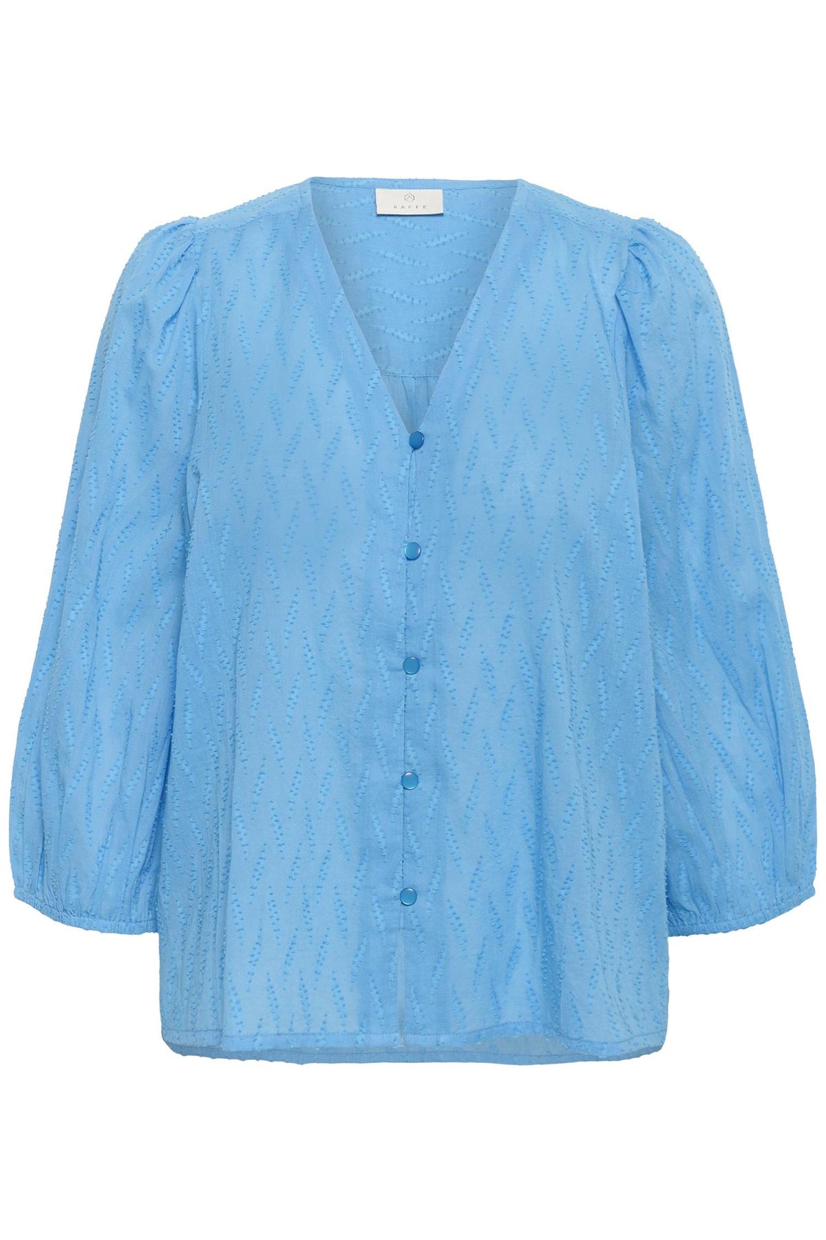 KAgabriela V-Neck Shirt Azure Blue