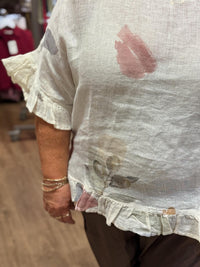 Printed Linen Gauze Blouse