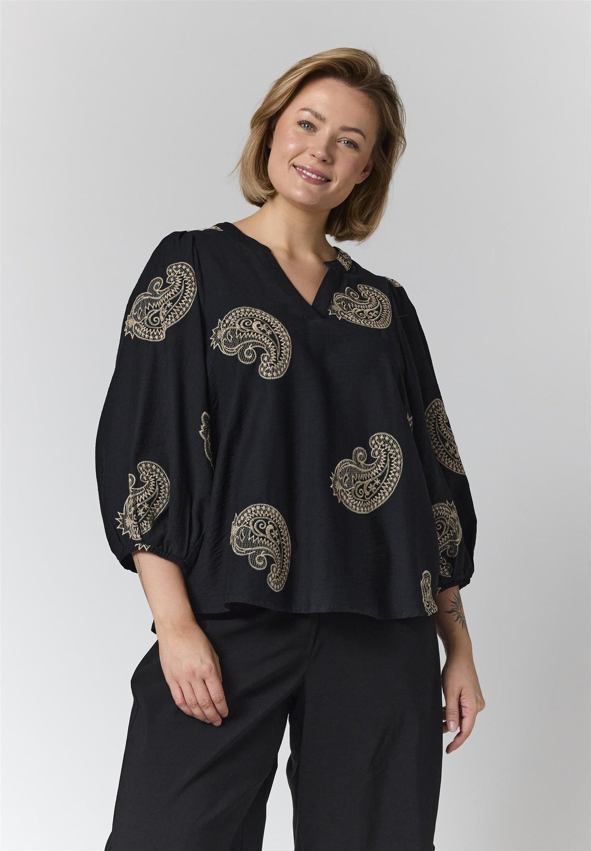 GVilde Blouse Black/Sand