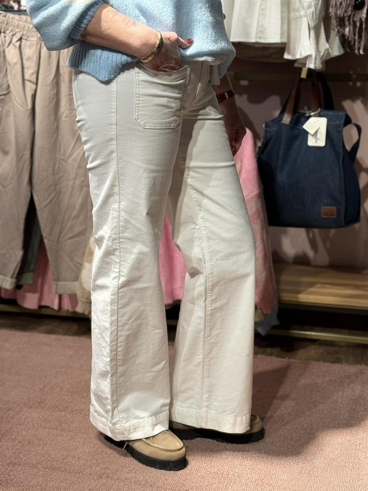 New Tutti Wide Baby Cord Offwhite