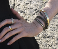 Armbånd med pyrite, Steel G
