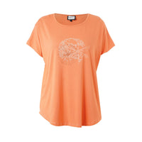 Gitte T-shirt w. Print Mandarin