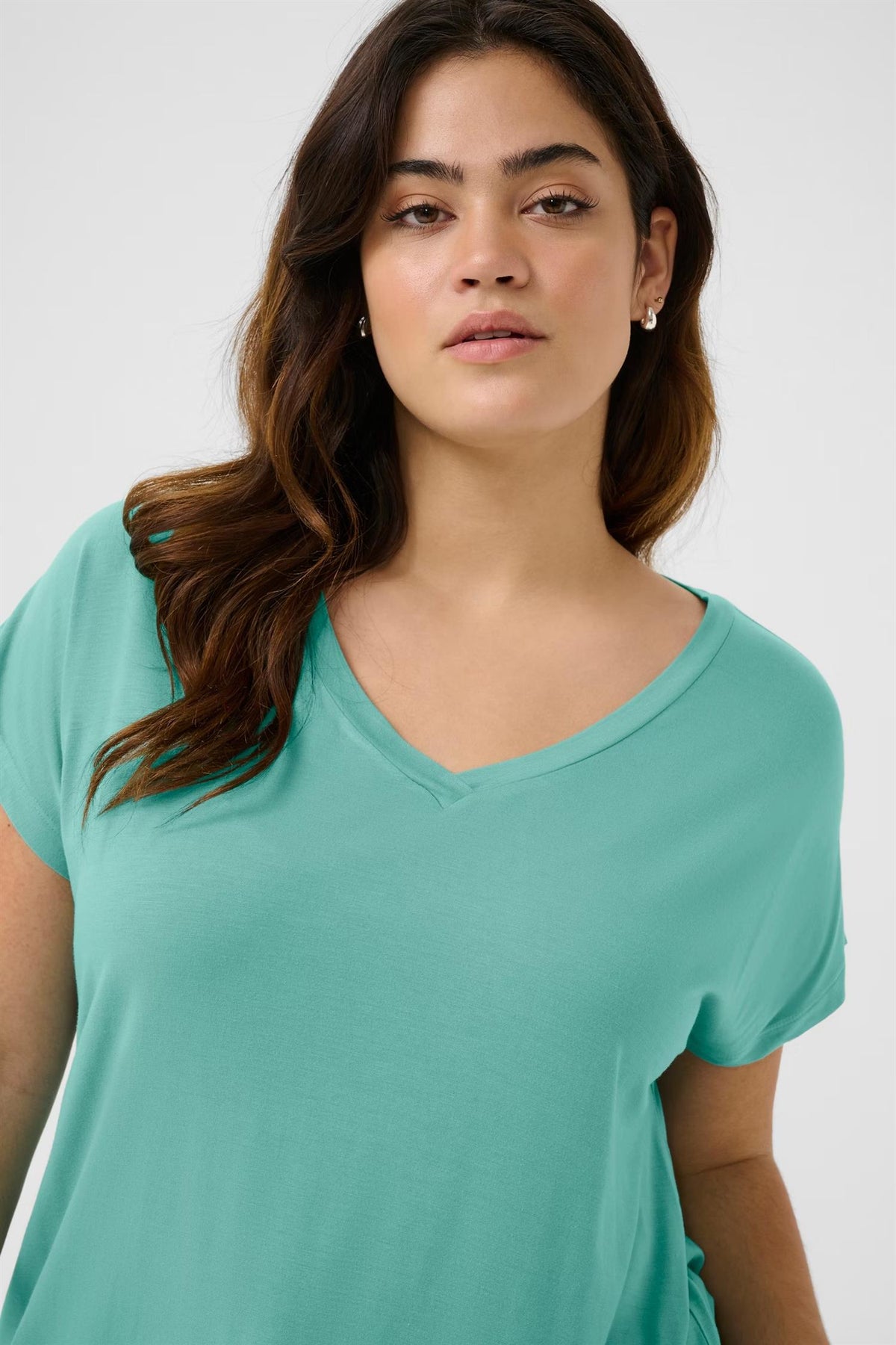 KCjena V-Neck T-shirt Teal