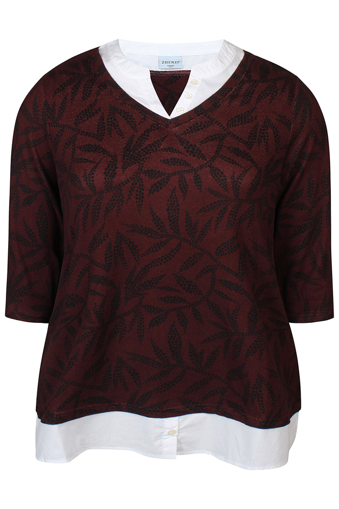 Bluse Zara Maroon