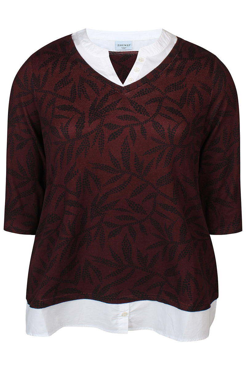 Bluse Zara Maroon