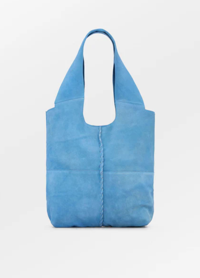 Suede Demi Bag Azur Blue