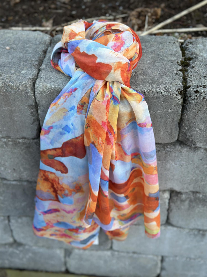 Skjerf Diffust orange, Diz
