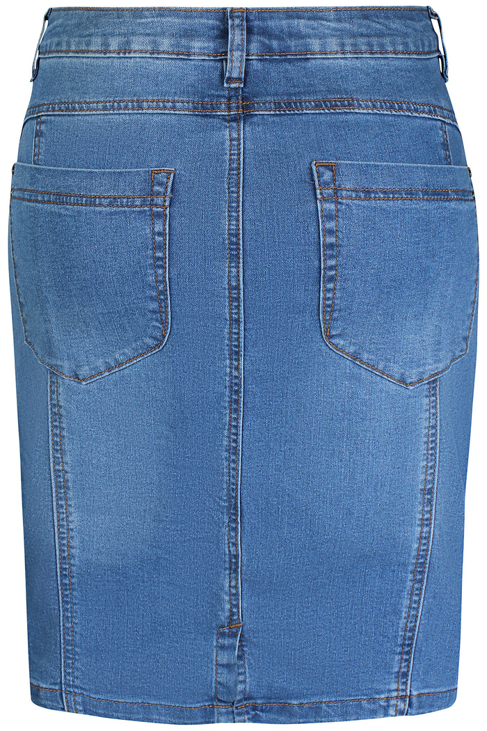 Skjørt m/ Undershorts Lance Ziz Blue Denim