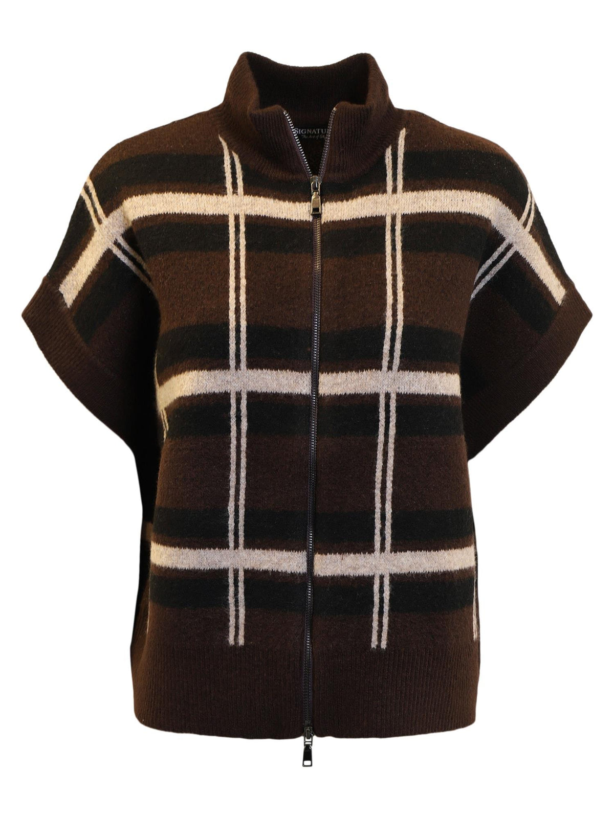 Vest Ruter Brun