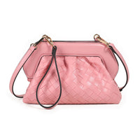 Indi flettet clutch - rosa