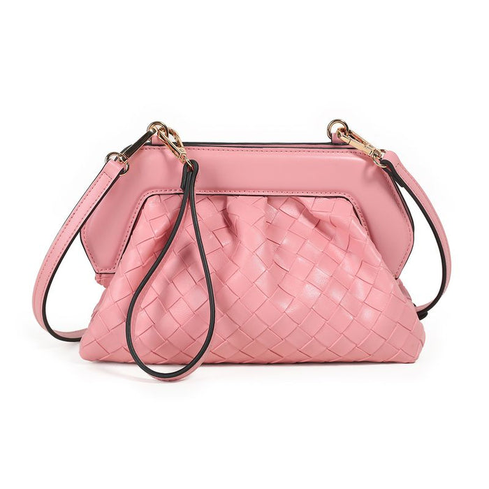 Indi flettet clutch - rosa