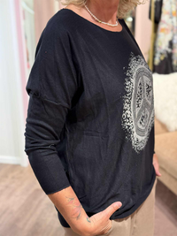 Bluse Peace Navy