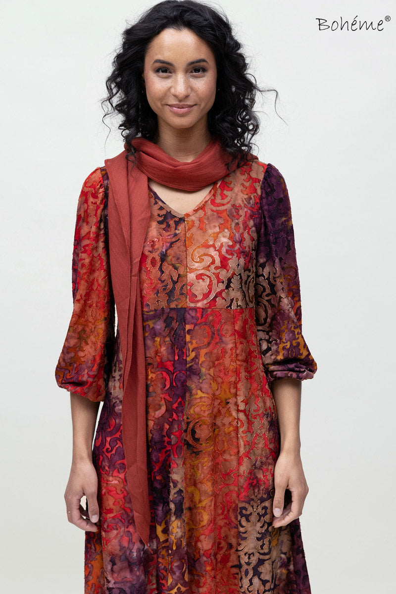 Kjole Kort Burnt Orange