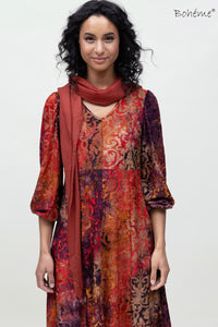 Kjole Kort Burnt Orange