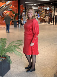 Kjole Tea Velour Red