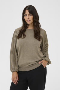 KCregitta Pleat Knit Pullover Morel