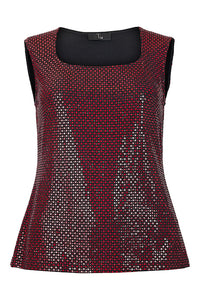 Singlet Paljetter Rød
