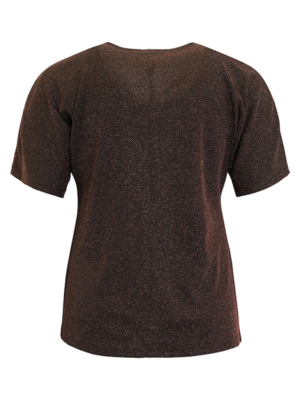 Bluse Glitter - Kobber Hot Fudge