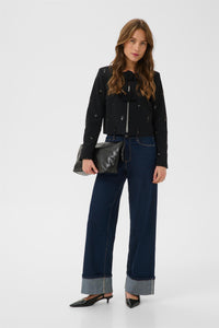 KAvally cropped blouse - Black Deep