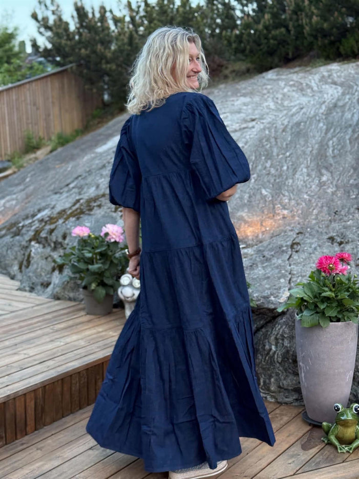 Kjole Charlotte Denim Lang