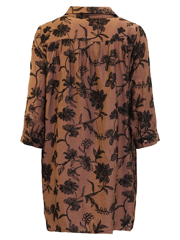 Tunika Brun/Sort Broderi