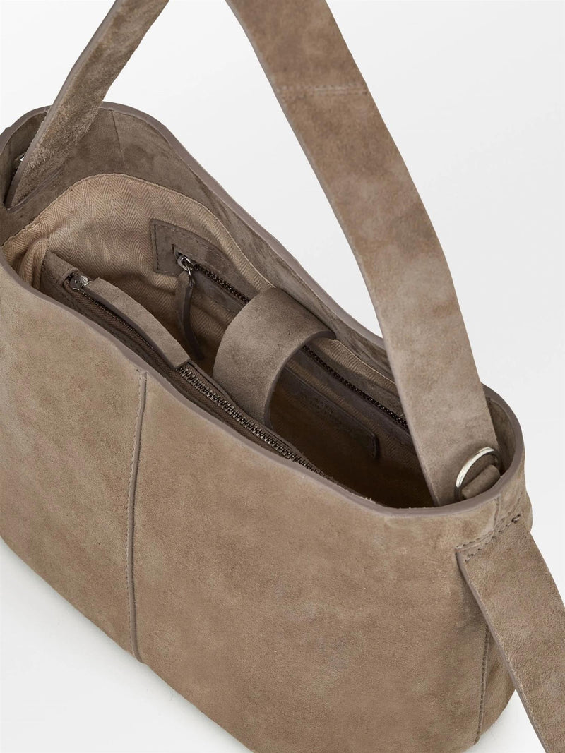 Suede Fraya Small Bag Moral Grey