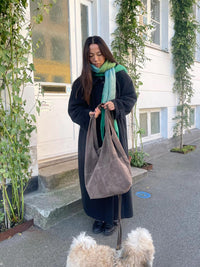 Suede Dalliea Shopper Bag Adobe