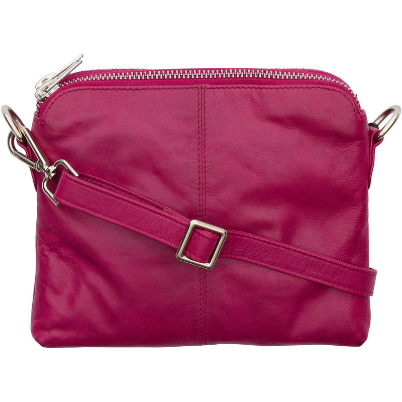 Clutch Skinn Magenta w. Silver