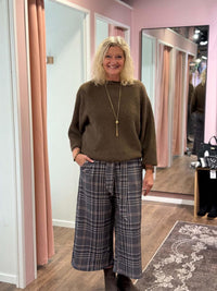 Check Wide Pant